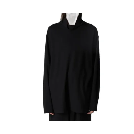 Super 120 Wool Single Jersey Turtle Neck Ls Tee