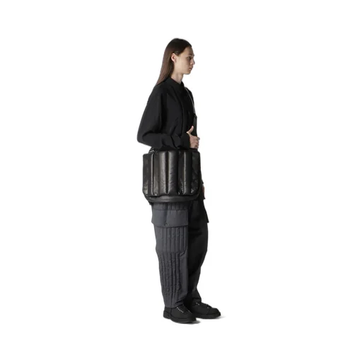 Garment Leather Padded Shoulder Bag