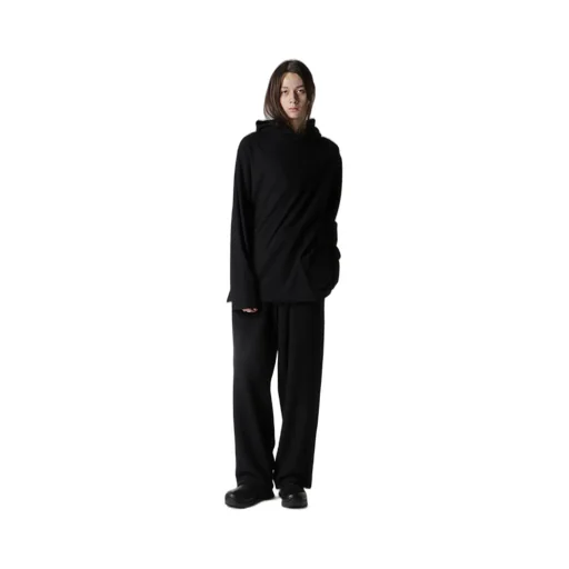 Super 120 Wool Single Jersey Hooded Ls Tee