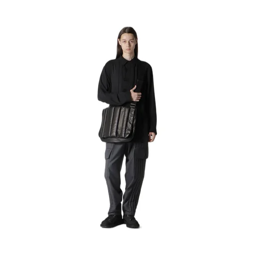 Garment Leather Padded Shoulder Bag