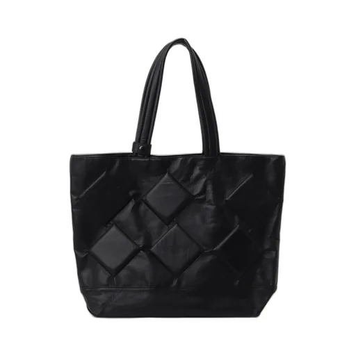 Garment Leather Padded Tote Bag
