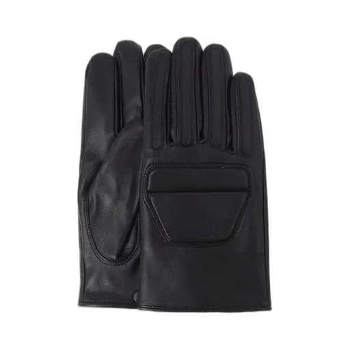 Lamb Skin Padded Short Gloves
