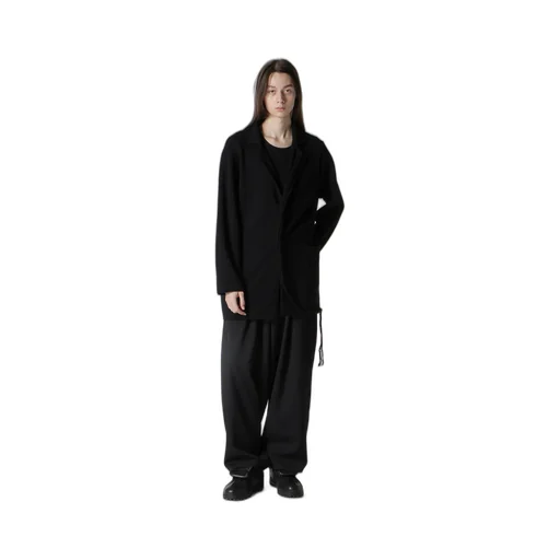 7G1P Plain Stitch With String String Detail Jacket