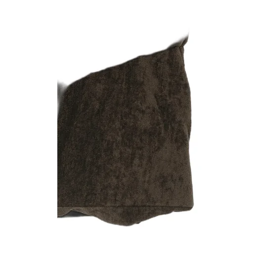 Linen Velvet 3 Buttons Diagonal Padded Long Jacket
