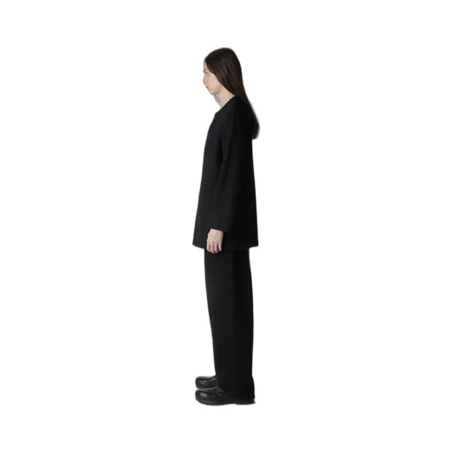 Woollen Jersey Round Neck Jacket