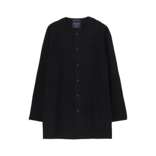 Woollen Jersey Round Neck Jacket