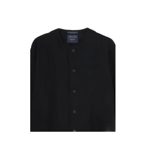 Woollen Jersey Round Neck Jacket