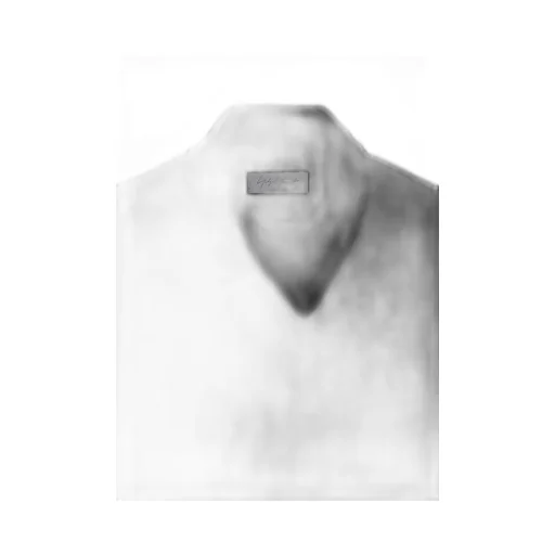 Super 120 Wool Single Jersey Layered Higk Neck Tee
