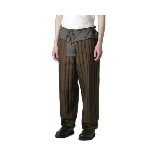 Bell Khaki Hem String Pants With Liner