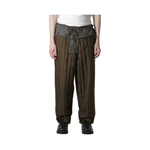 Bell Khaki Hem String Pants With Liner
