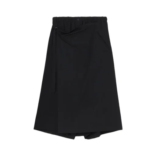 Wool Gabardine Wrap Pants