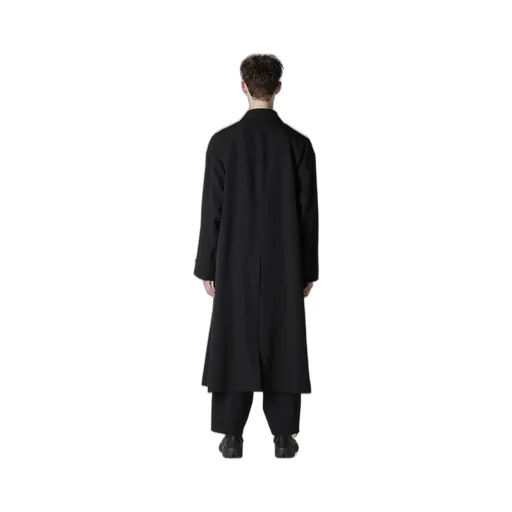 Wool Gabardine Designed Sleeve Coat