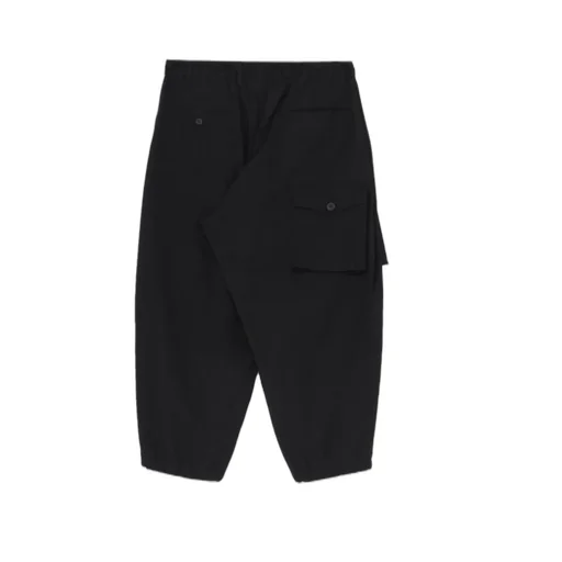 Wool Gabardine Side Tuck Pocket Pants