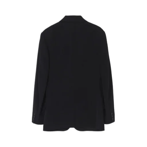 Wool Gabardine Stitch Lapel Jacket