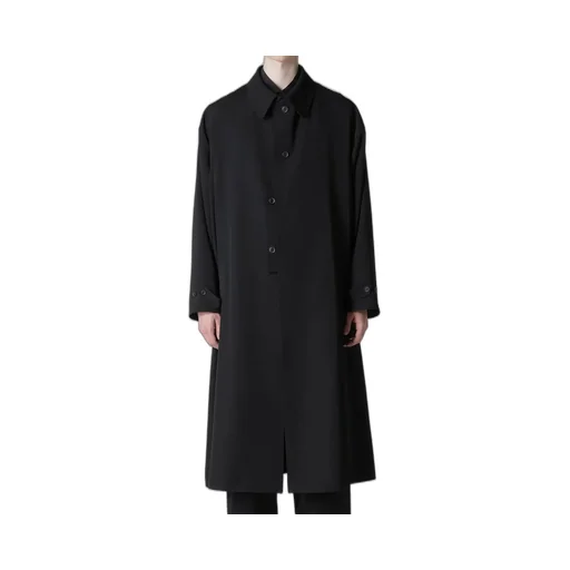 Wool Gabardine Designed Sleeve Coat