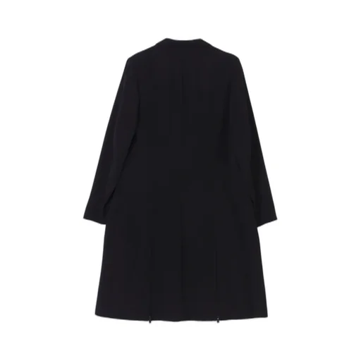 Wool Gabardine 3Buttons Zip Long Coat