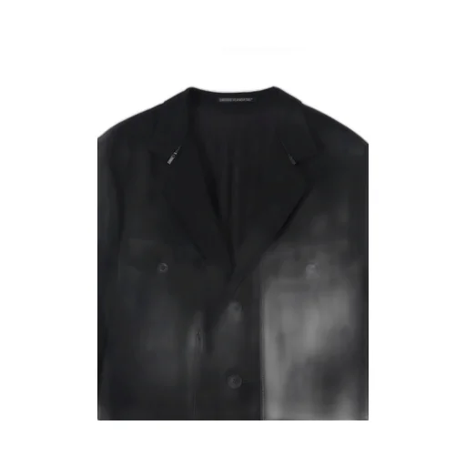 Wool Gabardine 3Buttons Zip Long Coat