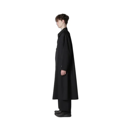 Wool Gabardine Designed Sleeve Coat