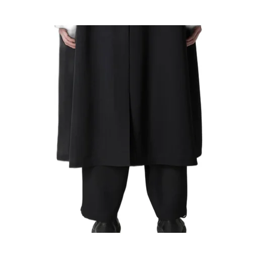 Wool Gabardine Designed Sleeve Coat
