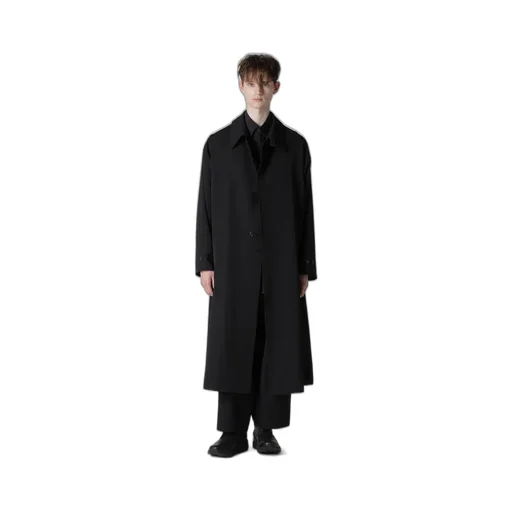 Wool Gabardine Designed Sleeve Coat