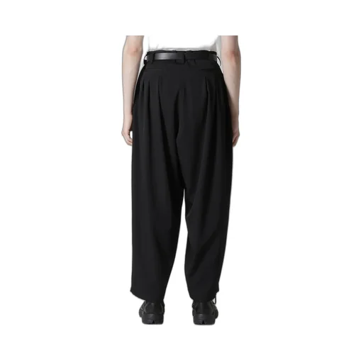 Wool Gabardine 12 Tucks Pants