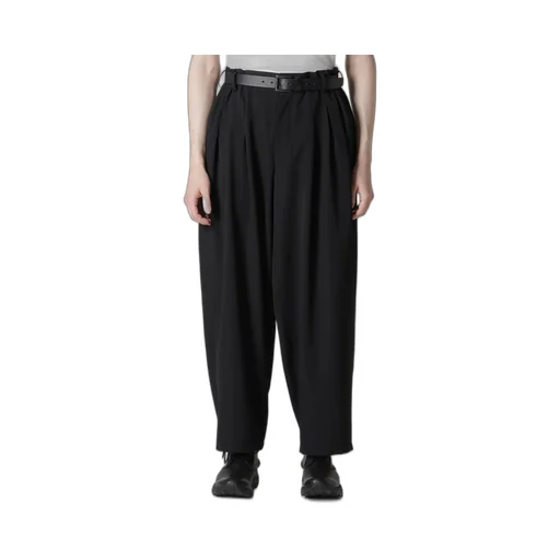Wool Gabardine 12 Tucks Pants