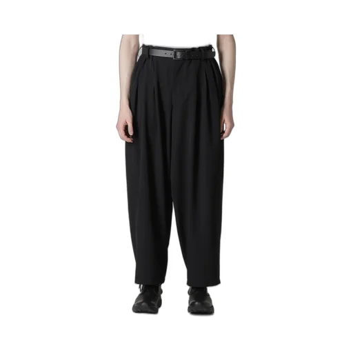 Wool Gabardine 12 Tucks Pants
