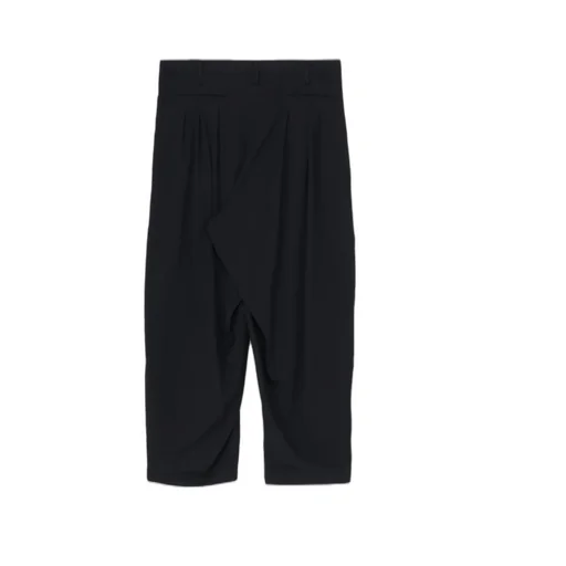 Wool Gabardine 12 Tucks Pants