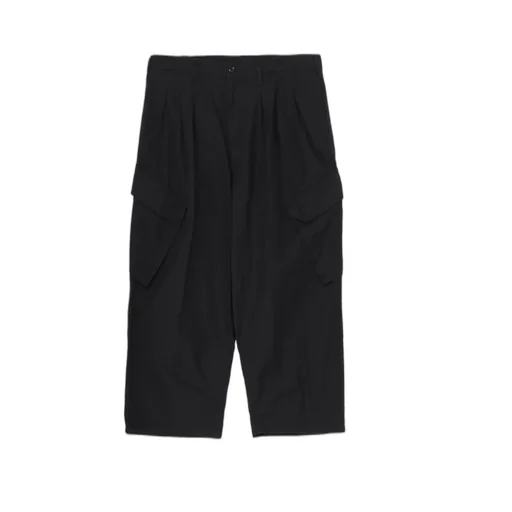 Black Scandal Herringbone 12Tuck Work Pants