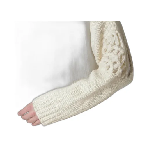 Stitching Macrame Detail High Neck Po