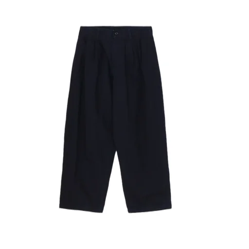 Black Scandal Herringbone Denim Side Tape Detail Pants