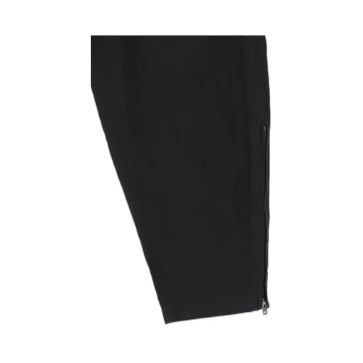 Black Scandal Herringbone Hem Zip Painter Pants