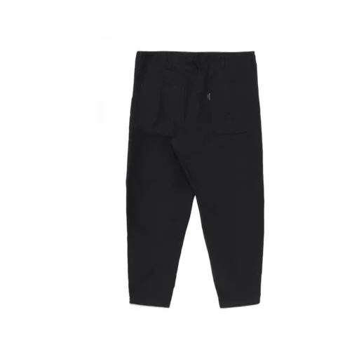 Black Scandal Herringbone Hem Zip Painter Pants