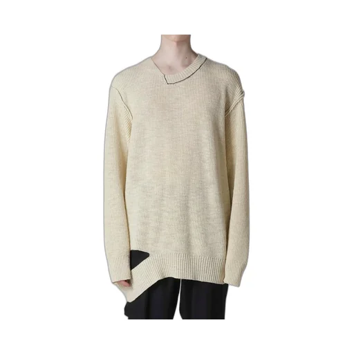 Half Cardigan Asymmetry Neckline Po