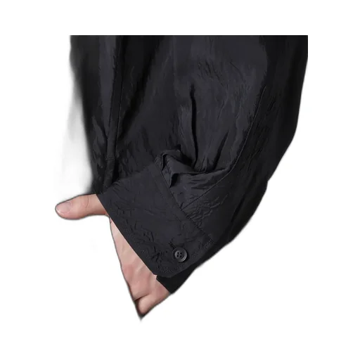 Cu Taffeta Open Collar Shoulder Pl Blouse