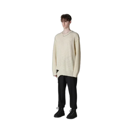 Half Cardigan Asymmetry Neckline Po