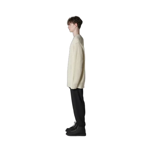Half Cardigan Asymmetry Neckline Po