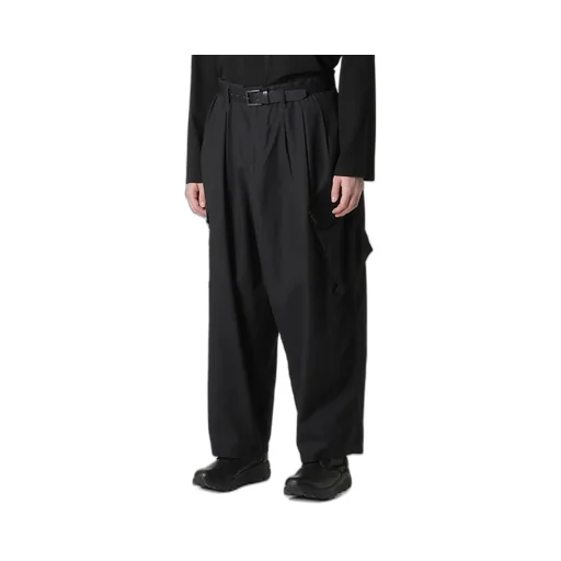Black Scandal Herringbone 12Tuck Work Pants