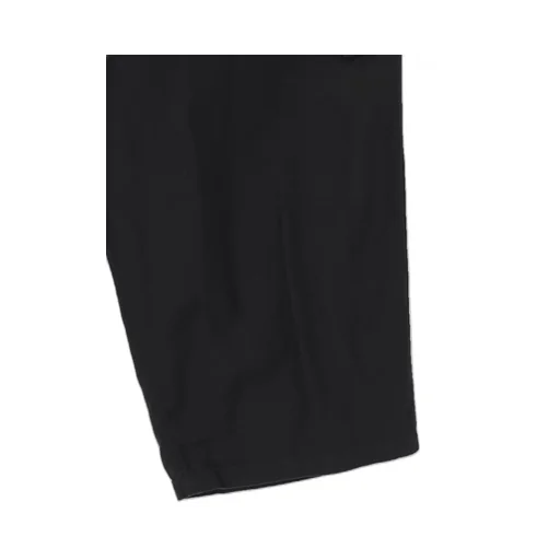 Black Scandal Herringbone 12Tuck Work Pants