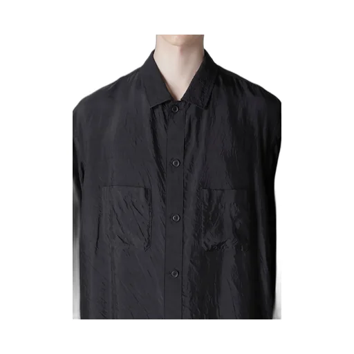 Cu Taffeta Open Collar Shoulder Pl Blouse