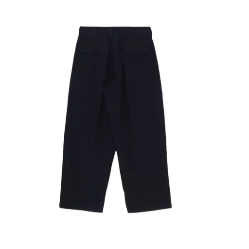 Black Scandal Herringbone Denim Side Tape Detail Pants