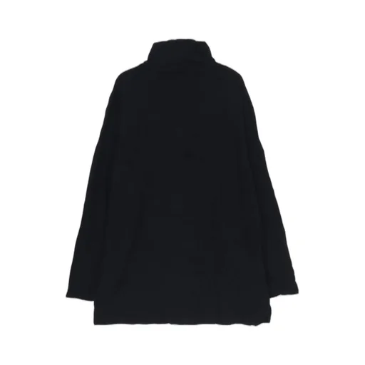 Washable Wool Jersey Turtle Neck Long Slv T