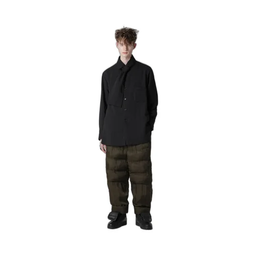 Cellulose Lawn Stole Detail Padded Blouse