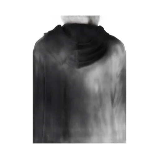 Wool Houndstooth Jacquard Henley Neck Hood T
