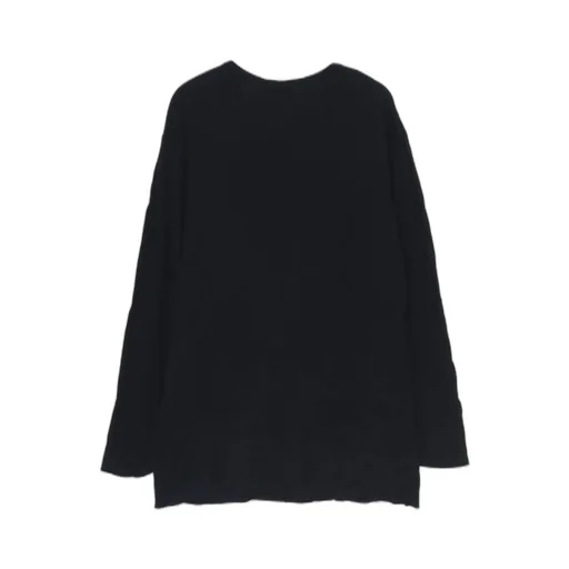 Washable Wool Jersey Round Neck Long Slv T