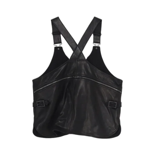 Cow Leather Deep-Fry Tech Vest