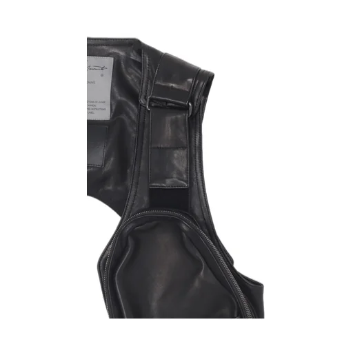 Cow Leather Deep-Fry Holster Bag Vest