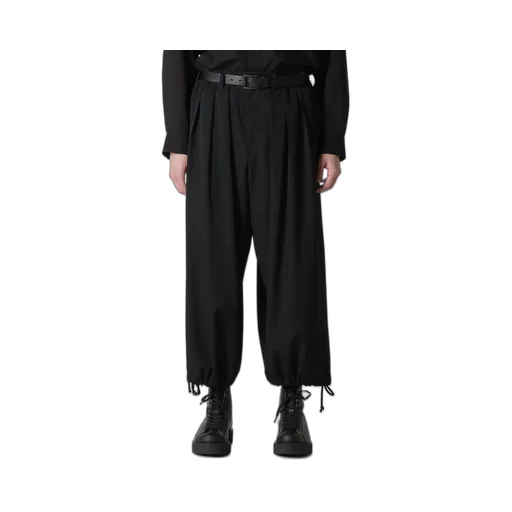 Wool Gabardine Thin Balloon Pants