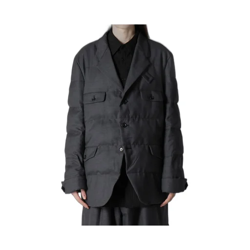 3 Buttons Horizontal Padded Jacket
