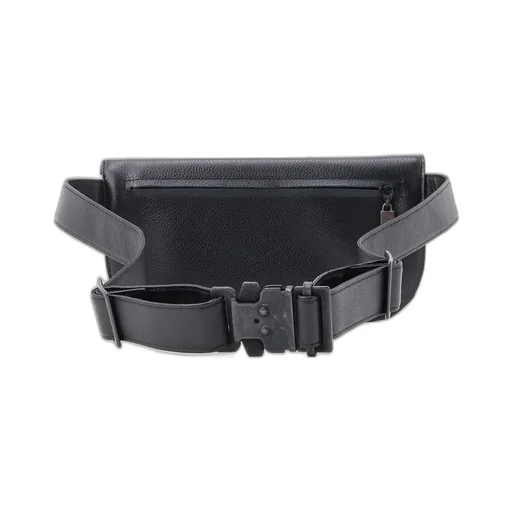Soft Shrink Leather Smart Waist Pouch